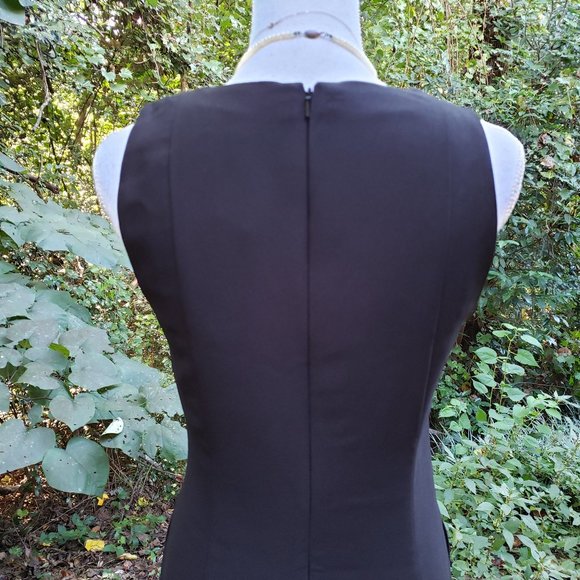 BANANA REPUBLIC V-Neck Sleeveless Sheath Dress in Black Size 4 Brand New NWT - Picture 9 of 10